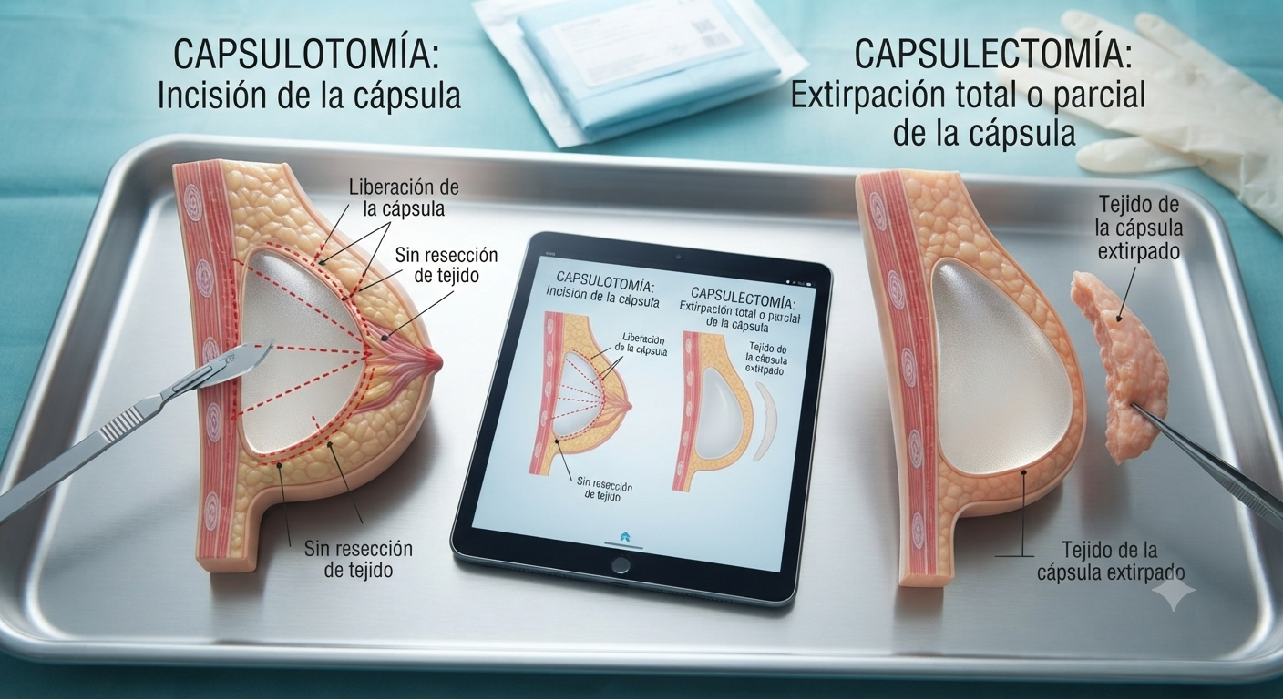 Capsulectomía y capsulotomía: diferencias claras